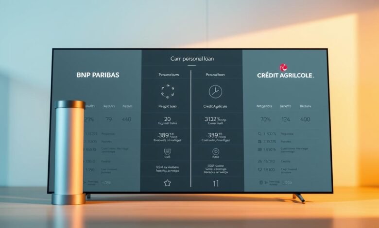 prêts personnels, BNP Paribas, Crédit Agricole, comparer prêts